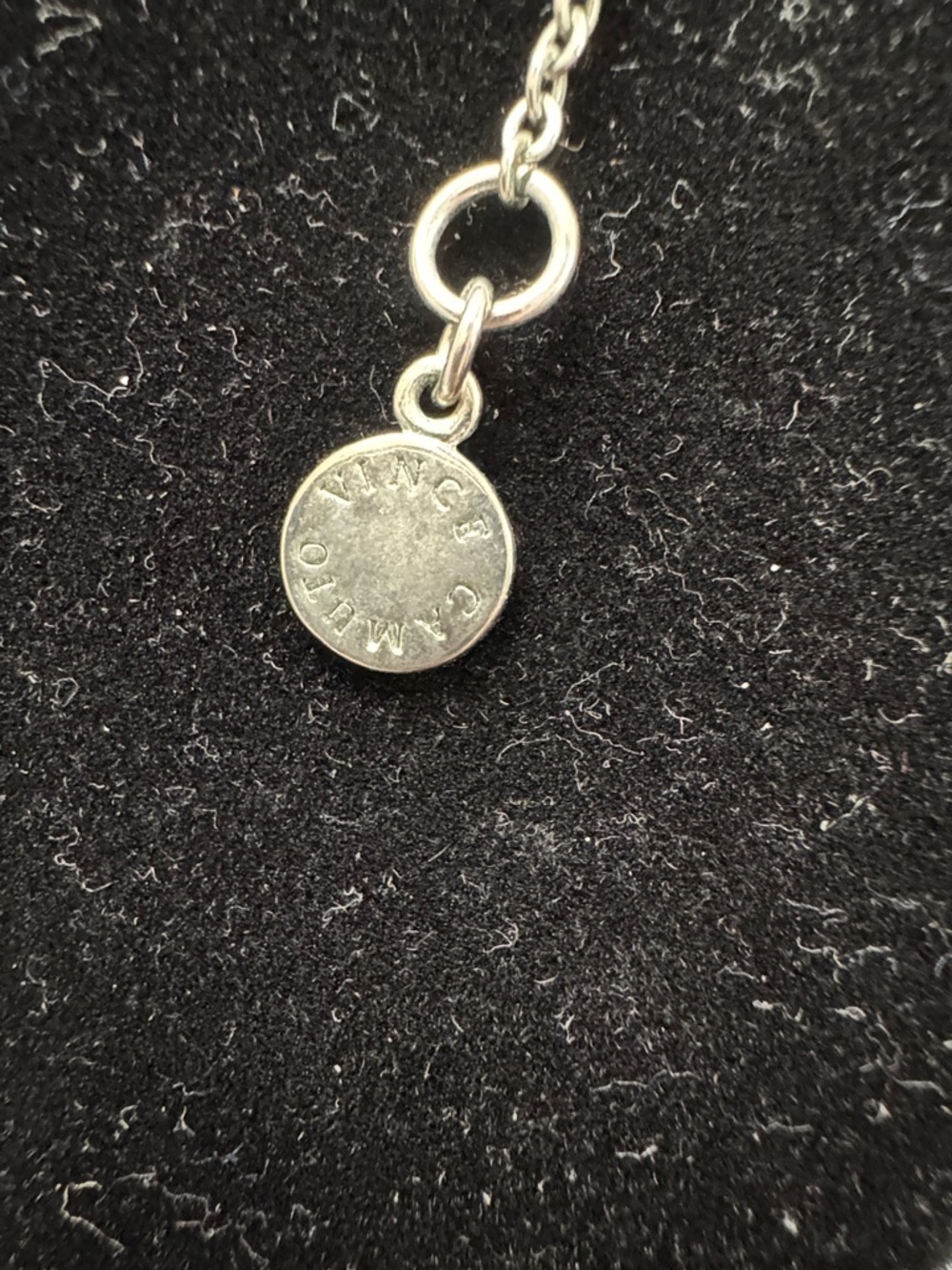 Sterling Silver Circle Pendant Necklace - Vince Camuto Silver - Picture 3 of 4